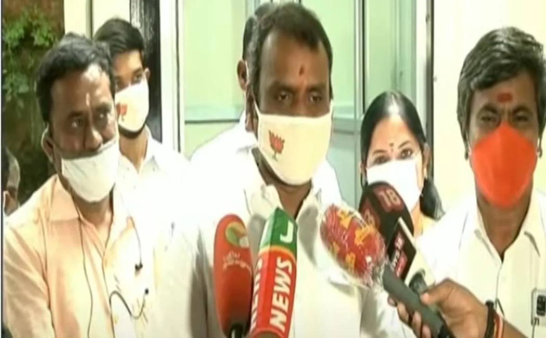 tamilnadu bjp leader l.murugan press meet at chennai 
